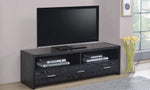 Rosaria Black Oak Wood 62" TV Console