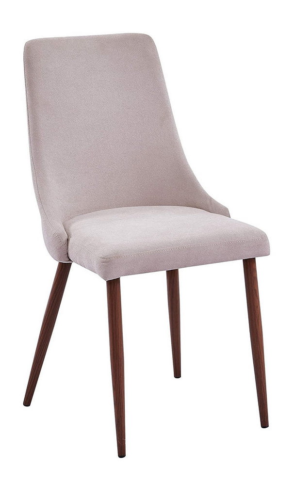 Roxie 4 Beige Linen/Wood Side Chairs