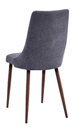 Roxie 4 Dark Gray Linen/Wood Side Chairs