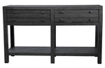 Roza Rustic Gray Wood 2-Drawer Console Table