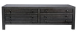 Roza Rustic Gray Wood 4-Drawer Coffee Table