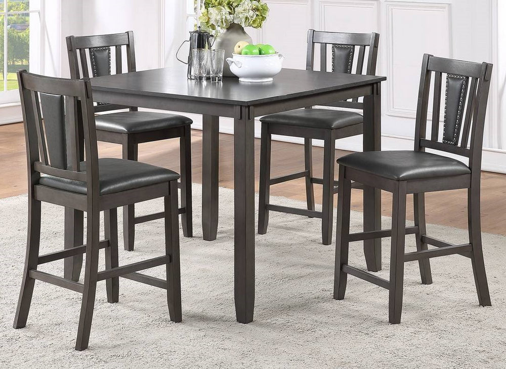 Sable 5-Pc Brown Wood Counter Height Table Set