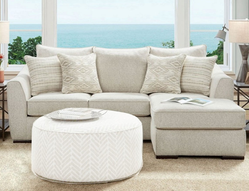 Saltney Ivory RAF Sectional Sofa (Oversized)