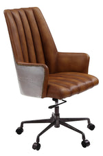 Salvol Sahara Leather/Silver Metal Office Chair