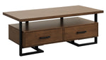 Sedley Walnut Wood 2-Drawer Coffee Table