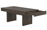 Seong Wheat Brown Wood Storage Coffee Table