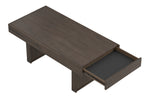 Seong Wheat Brown Wood Storage Coffee Table