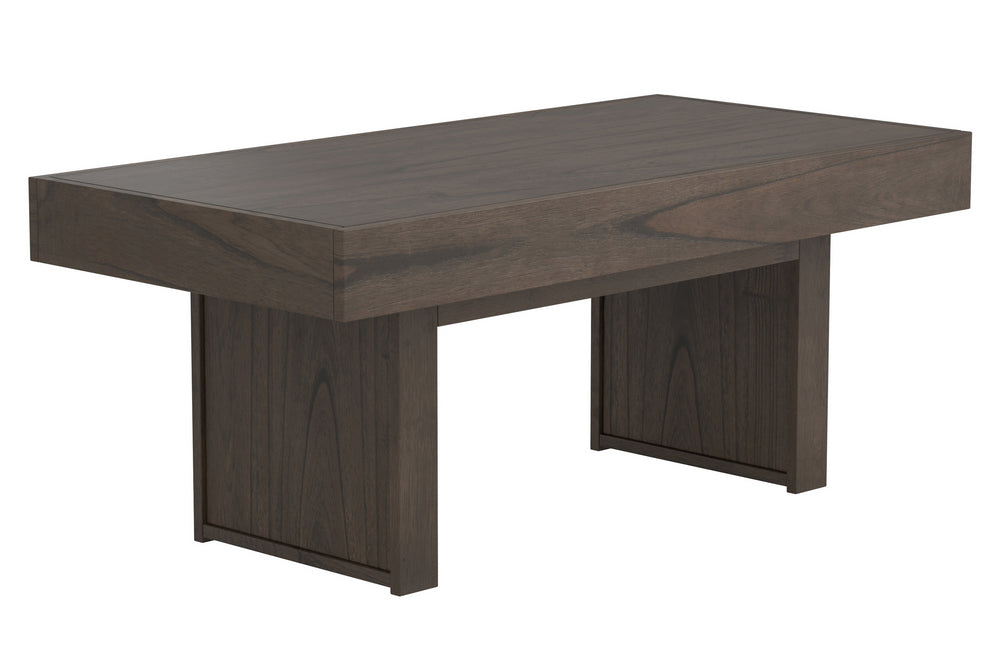 Seong Wheat Brown Wood Storage Coffee Table