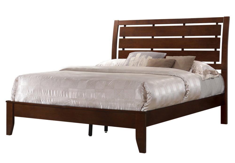 Serenity Rich Merlot Wood Queen Bed