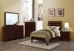 Serenity Rich Merlot Wood Twin Bed