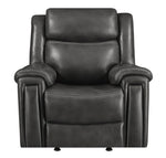 Shallowford Charcoal Dual Power Glider Recliner