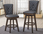 Shanta 2 Black Faux Leather Bar Chairs