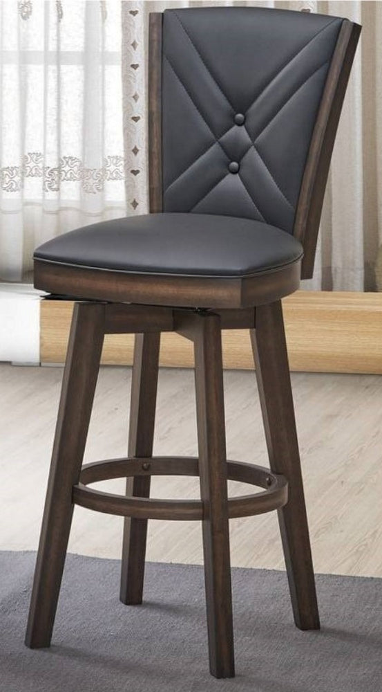 Shanta 2 Black Faux Leather Bar Chairs