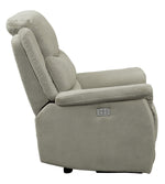 Shola Gray Microfiber Power Recliner