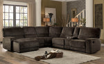 Shreveport 6-Pc Brown LAF Manual Recliner Sectional