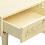 Sierra Buttermilk Wood/Rattan Desk