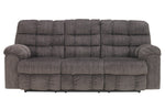 Acieona Slate Chenille Manual Recliner Sofa (Oversized)