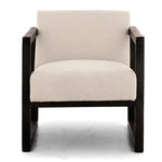 Alarick Cream Fabric/Wood Accent Chair