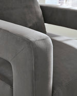 Alcoma Otter Velvet Swivel Accent Chair