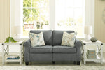 Alessio Charcoal Fabric Loveseat