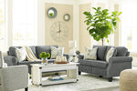 Alessio Charcoal Fabric Loveseat