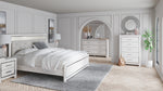 Altyra Gray/White King Panel Bed