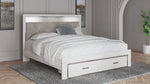 Altyra Gray/White King Storage Bed