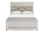 Altyra Gray/White Full Panel Bed