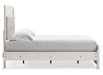 Altyra Gray/White Full Panel Bed