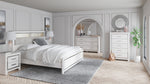 Altyra White King Bookcase Bed