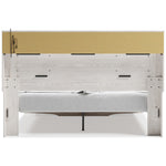 Altyra White King Bookcase Storage Bed