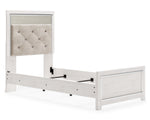 Altyra Gray/White Twin Panel Bed