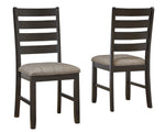 Ambenrock 5-Pc Almost Black Wood Dining Table Set