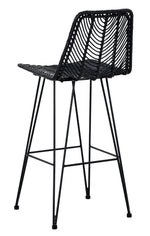 Angentree 2 Black Resin Fiber/Steel Bar Stools