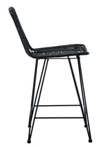 Angentree 2 Black Resin Fiber/Steel Counter Height Chairs