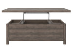 Arlenbry Gray Wood Lift-Top Coffee Table