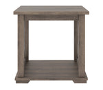 Arlenbry Gray Wood Square End Table