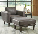 Arroyo Smoke Faux Leather Chair