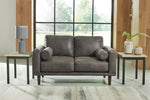 Arroyo Smoke Faux Leather Loveseat