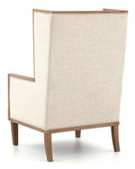 Avila Linen Fabric/Wood Accent Chair