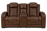 Backtrack Chocolate Power Recliner Loveseat