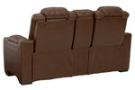 Backtrack Chocolate Power Recliner Loveseat