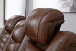 Backtrack Chocolate Power Recliner Loveseat