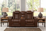 Backtrack Chocolate Power Recliner Loveseat