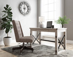 Bayflynn Whitewash Wood/Black Metal 48" Home Office Desk