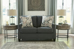 Bayonne Charcoal Fabric Loveseat