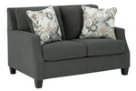 Bayonne Charcoal Fabric Loveseat