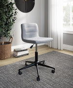 Beauenali Gray Fabric Home Office Chair