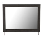 Belachime Black Wood Dresser Mirror