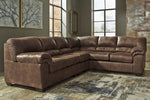 Bladen 3-Pc Coffee Faux Leather Sectional with RAF Sofa (Oversized)